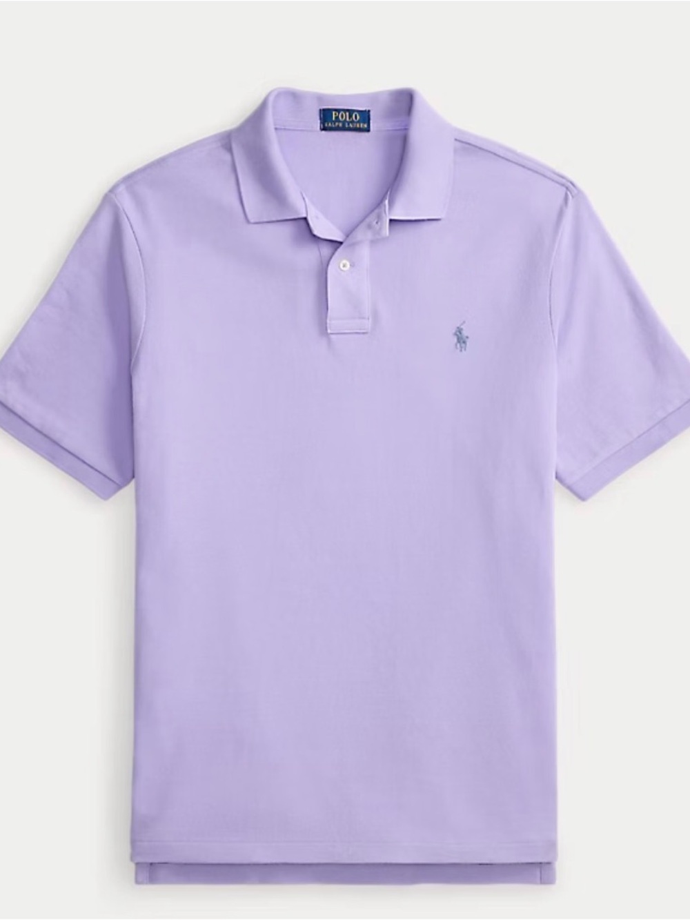 Polo by Ralph Lauren Men's Lavender Short-Sleeve Polo
